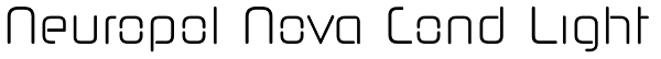 Neuropol Nova Cond Light Font