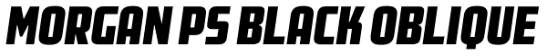Morgan Ps Black Oblique Font