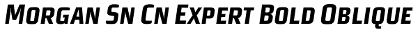 Morgan Sn Cn Expert Bold Oblique Font