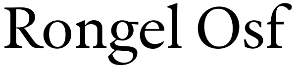 Rongel Osf Font