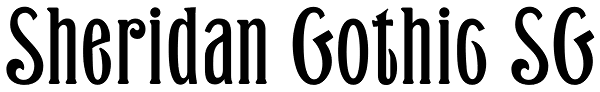 Sheridan Gothic SG Font