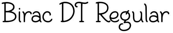 Birac DT Regular Font