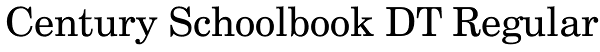 Century Schoolbook DT Regular Font