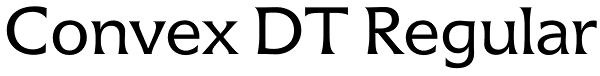 Convex DT Regular Font