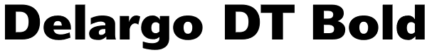 Delargo DT Bold Font