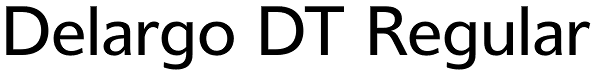 Delargo DT Regular Font