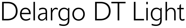 Delargo DT Light Font