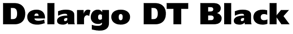 Delargo DT Black Font