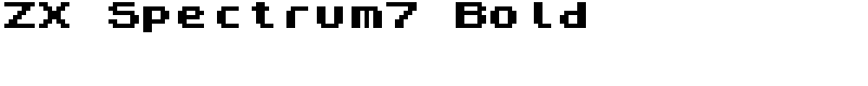 ZX Spectrum7 Bold Font