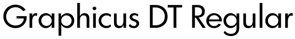 Graphicus DT Regular Font