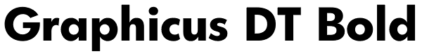 Graphicus DT Bold Font