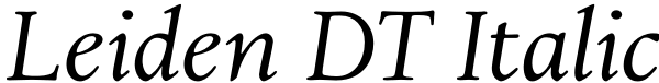 Leiden DT Italic Font