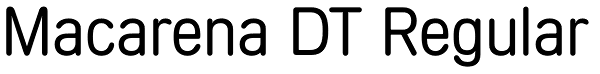 Macarena DT Regular Font