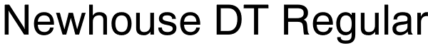 Newhouse DT Regular Font