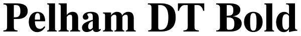 Pelham DT Bold Font