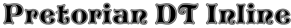 Pretorian DT Inline Font