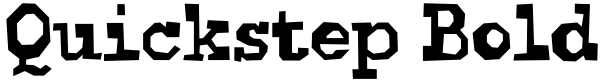 Quickstep Bold Font