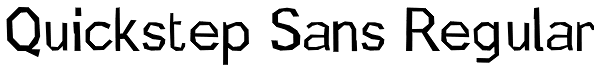 Quickstep Sans Regular Font