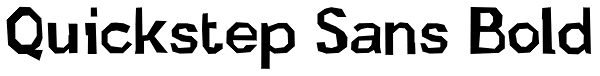 Quickstep Sans Bold Font