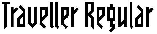 Traveller Regular Font