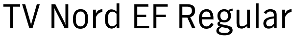 TV Nord EF Regular Font