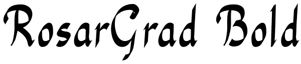 RosarGrad Bold Font