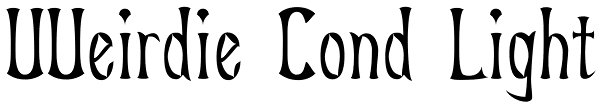 UUeirdie Cond Light Font