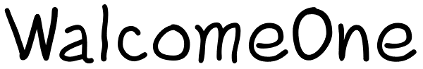 WalcomeOne Font