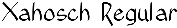 Xahosch Regular Font