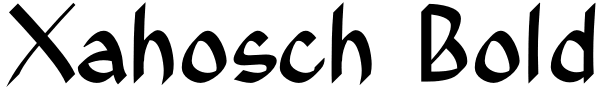 Xahosch Bold Font