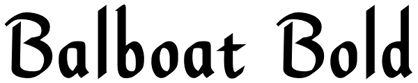 Balboat Bold Font