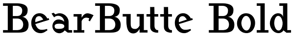 BearButte Bold Font