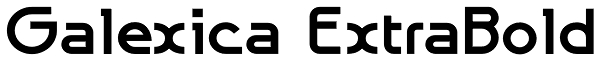 Galexica ExtraBold Font