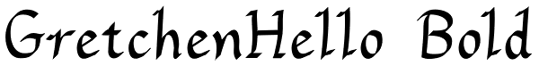 GretchenHello Bold Font