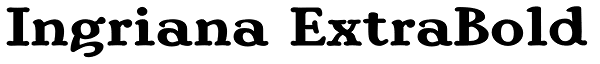 Ingriana ExtraBold Font