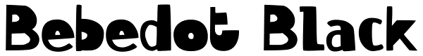 Bebedot Black Font