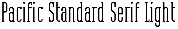 Pacific Standard Serif Light Font