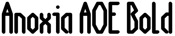 Anoxia AOE Bold Font