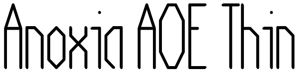 Anoxia AOE Thin Font
