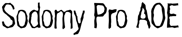 Sodomy Pro AOE Font