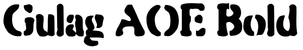 Gulag AOE Bold Font