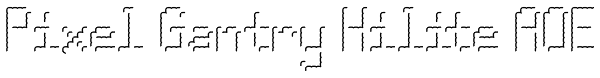 Pixel Gantry Hilite AOE Font