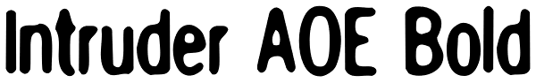 Intruder AOE Bold Font