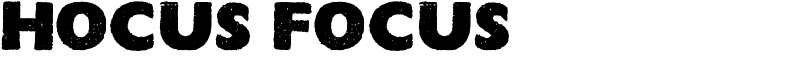 HOCUS FOCUS Font