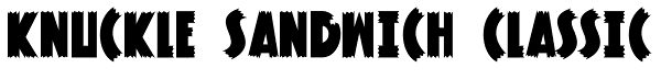 Knuckle Sandwich Classic Font