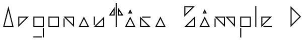 Argonautica Simple D Font