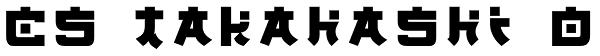 CS Takahashi D Font