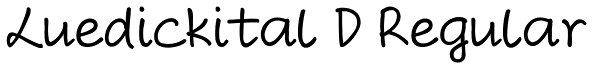 Luedickital D Regular Font