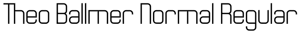 Theo Ballmer Normal Regular Font