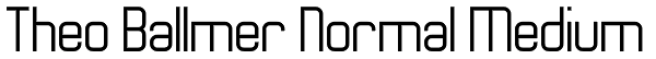 Theo Ballmer Normal Medium Font